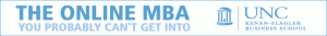 UNC MBA banner ad: The online MBA you probably can't get into